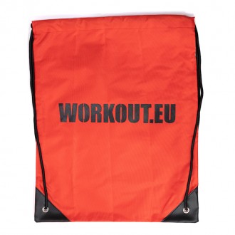 GYMSACK - Vak na stahovací šňůrky WORKOUT red