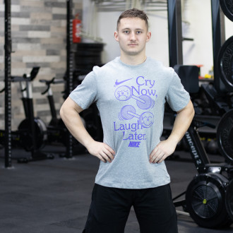 P&aacute;nsk&eacute; tričko Nike Laugh later - &scaron;ed&eacute;