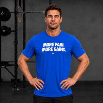 P&aacute;nsk&eacute; tričko Nike More Pain More Gain - Blue