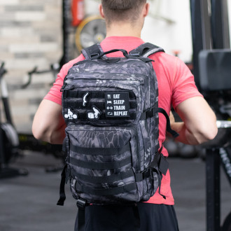 Fitness batoh WORKOUT - tmav&eacute; listy