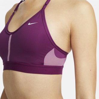 Dámská sportovní podprsenka Nike Swoosh - fialová