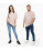 Unisex oversize tričko Picsil Urban Style - ružové