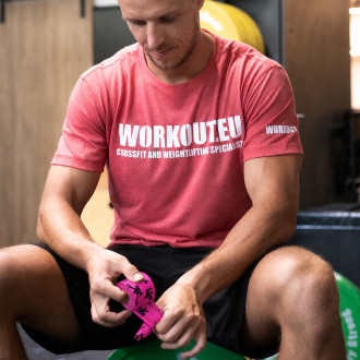 Set 8 ks Thumb Hookgrip tape WORKOUT - 7 m (růžová)