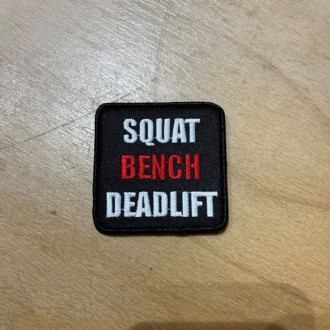 Nášivka Squat Bench Deadlift - 6x6 cm