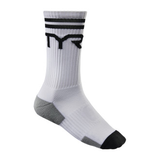 Ponožky TYR Crew - white/black