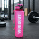 Láhev na pití WORKOUT Tritan 1000 ml - růžová