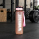 Láhev na pití WORKOUT Tritan 1000 ml - broskvová