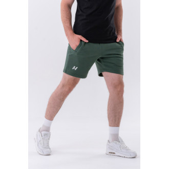 Pánské šortky Relaxed-fit Green- NEBBIA