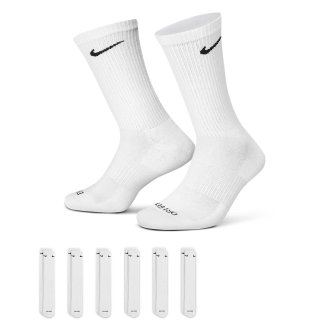 Tréninkové ponožky Nike Everyday Plus Cushion Crew 6 párů - bílá