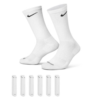 Tr&eacute;ninkov&eacute; ponožky Nike Everyday Plus Cushion Crew 6 p&aacute;rů - b&iacute;l&aacute;