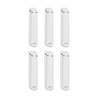 Tréninkové ponožky Nike Everyday Plus Cushion Crew 6 párů - bílá