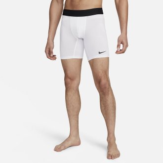 Pánské fitness šortky Nike Pro bílé