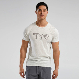 P&aacute;nsk&eacute; tričko TYR Ultrasoft Lightweight Tri Blend Tech Tee - white
