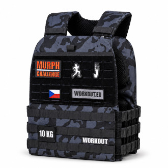 Z&aacute;těžov&aacute; taktick&aacute; pl&aacute;tov&aacute; vesta WORKOUT - black camo