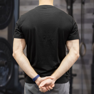 Pánské sportovní tričko WORKOUT - černé a kratší