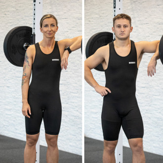 Vzpěračsk&yacute; dres WORKOUT 2.0 classic unisex - čern&yacute;