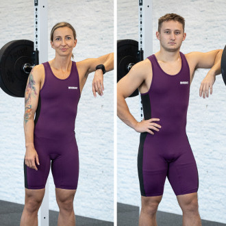 Vzpěračsk&yacute; dres WORKOUT 2.0 classic unisex - burgundy