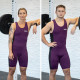 Vzpěračský dres WORKOUT 2.0 classic unisex - burgundy