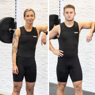Vzpěračsk&yacute; dres WORKOUT 2.0 profi unisex - black