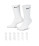 Vysok&eacute; bavlněn&eacute; ponožky Nike EVERYDAY CUSHIONED CREW (6 PAIRS) b&iacute;l&eacute;