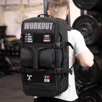 Batoh-ta&scaron;ka přes rameno WORKOUT 2.0 - čern&aacute;