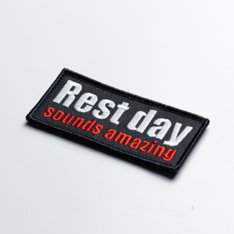 Rest day sounds amazing - nášivka se suchým zipem