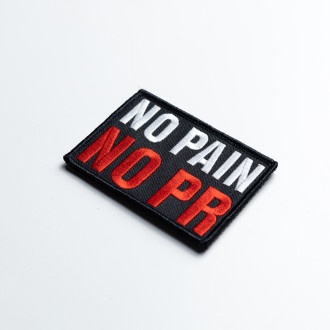 No pain no PR - nášivka se suchým zipem