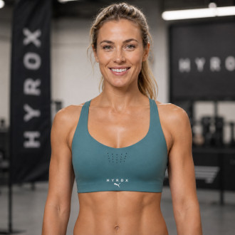 D&aacute;msk&aacute; sportovn&iacute; podprsenka PUMA HYROX PWRMODE - čern&aacute;