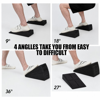 Klíny na dřep WORKOUT černé